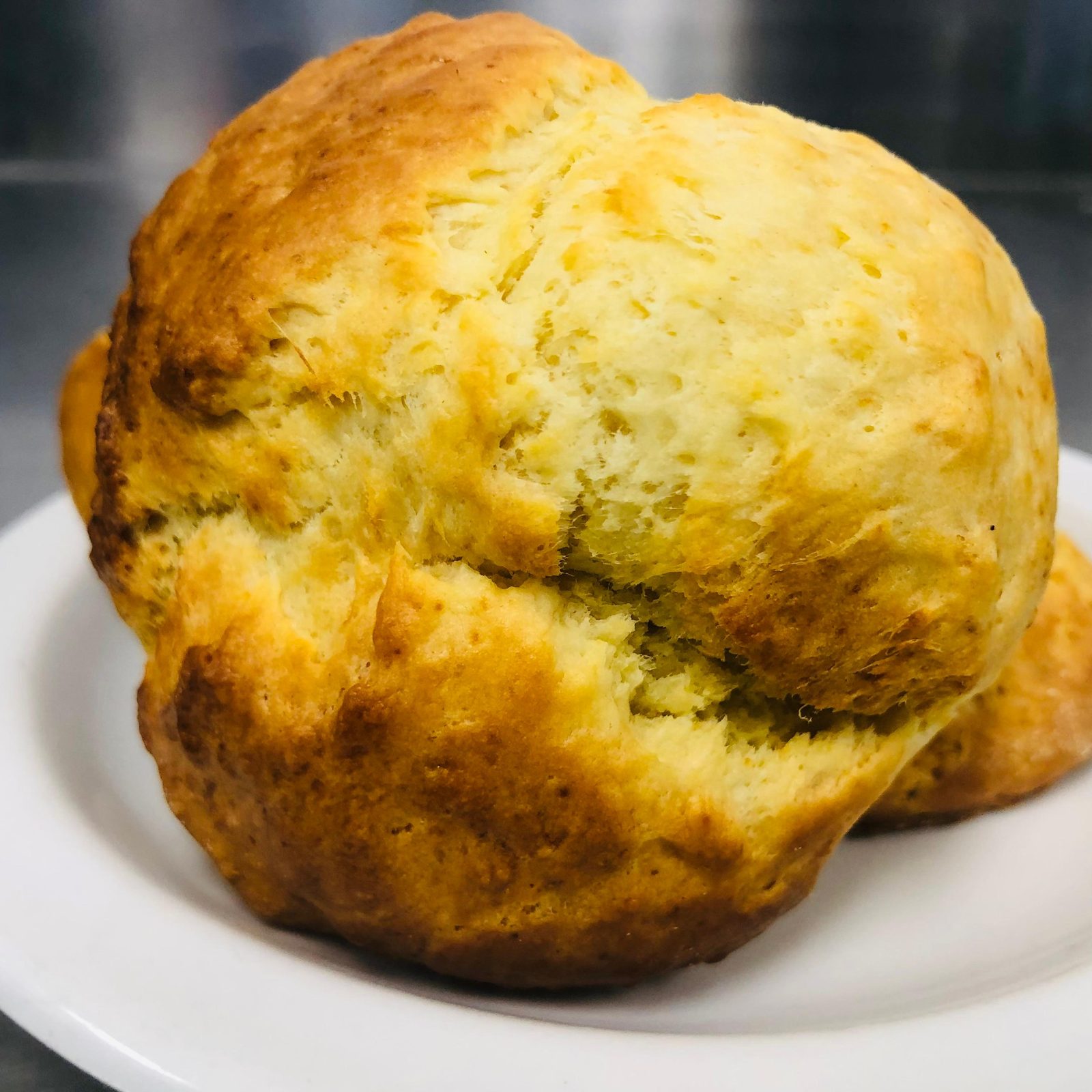 Golden bun fresh from the oven